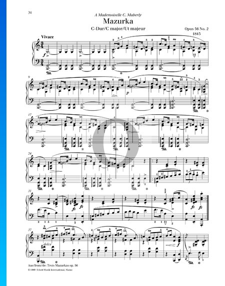 Mazurka in C Major, Op. 56 No. 2