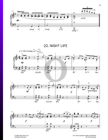 Night Life Partitura