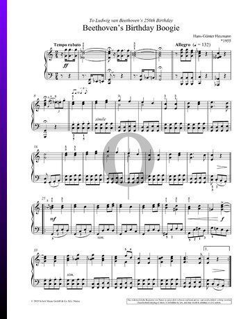 Beethoven's Birthday Boogie Sheet Music