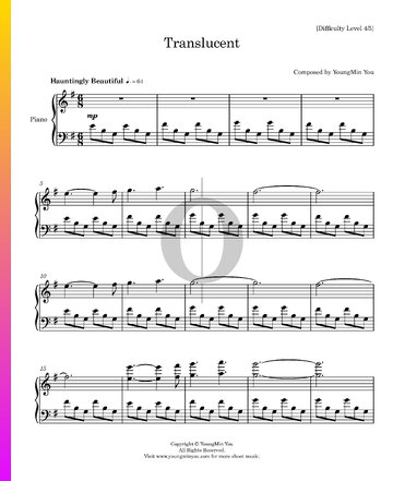 Translucent Sheet Music