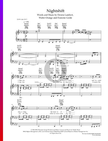 Nightshift Sheet Music