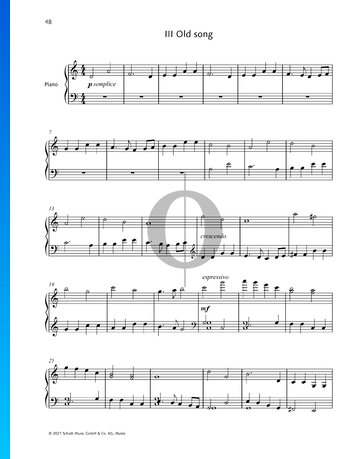 Old song Partitura