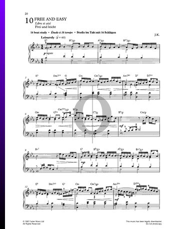 Free And Easy Sheet Music