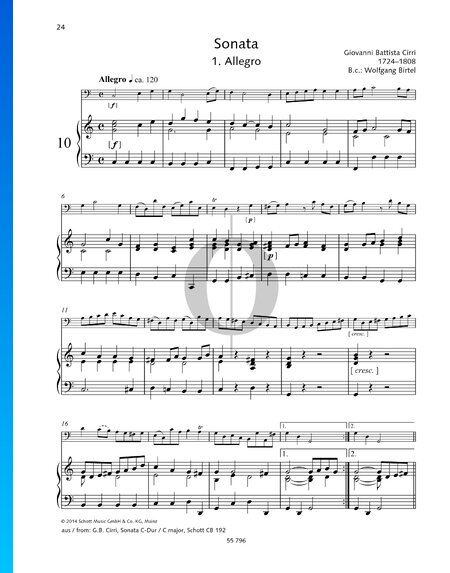 Sonata in C Major: 1. Allegro