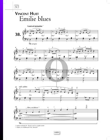 Emilie blues Sheet Music