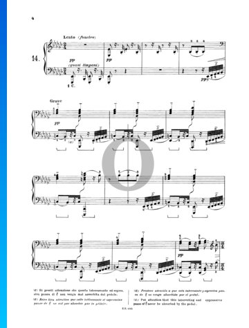 24 Preludes, Op. 37: No. 14 Lento Partitura
