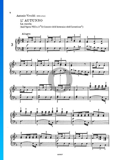 El otoño (L'autunno), Op. 8, RV 293: 1. Allegro