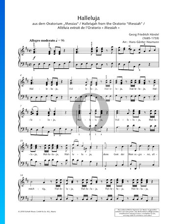 Messiah HWV 56, Hallelujah Chorus Sheet Music