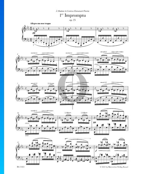 Impromptu, No.1 Op. 25