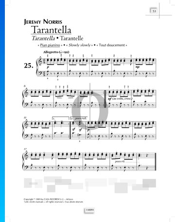 Tarantella Musik-Noten