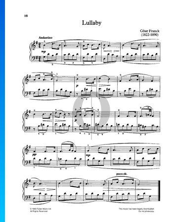 Lullaby bladmuziek