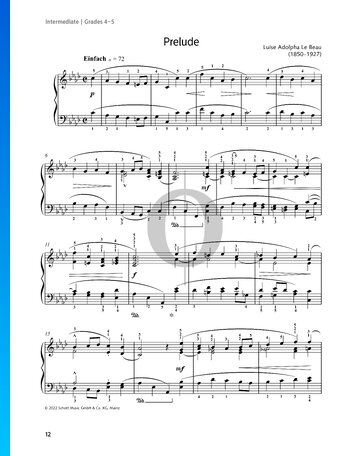 Prelude, Op. 12 No. 7 Spartito