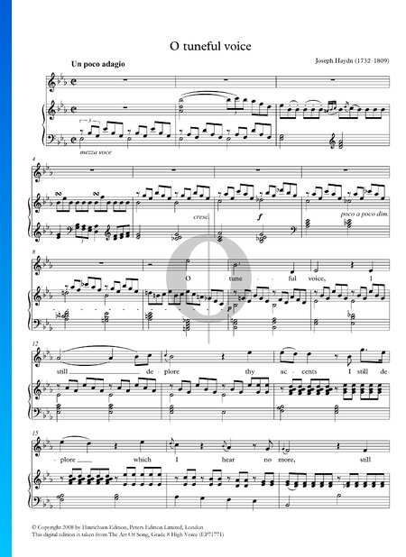 O tuneful Voice, Hob. XXVIa: 42