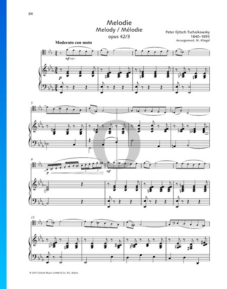 Melody, Op. 42 No. 3