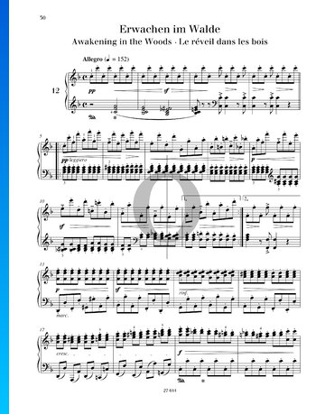 Erwachen im Walde, Op. 109 Nr. 12 Musik-Noten