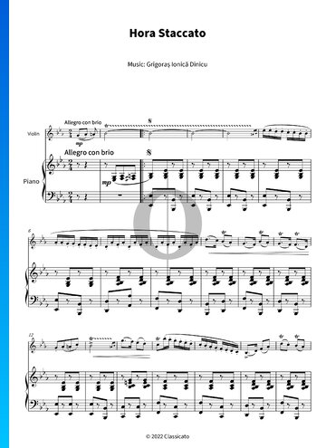 Hora Staccato Sheet Music