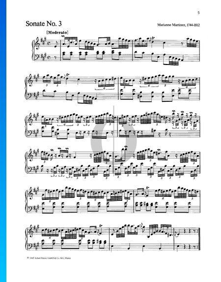 Sonate in A-Dur, Nr. 3