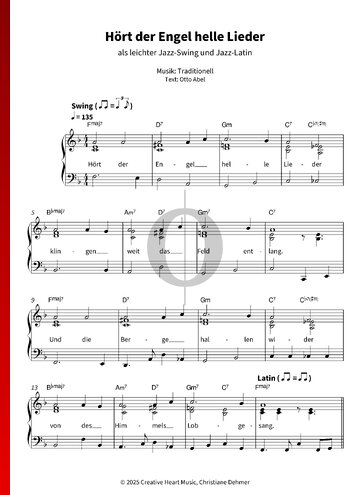 Hört der Engel helle Lieder Sheet Music