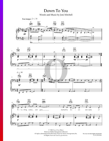 Down To You Sheet Music