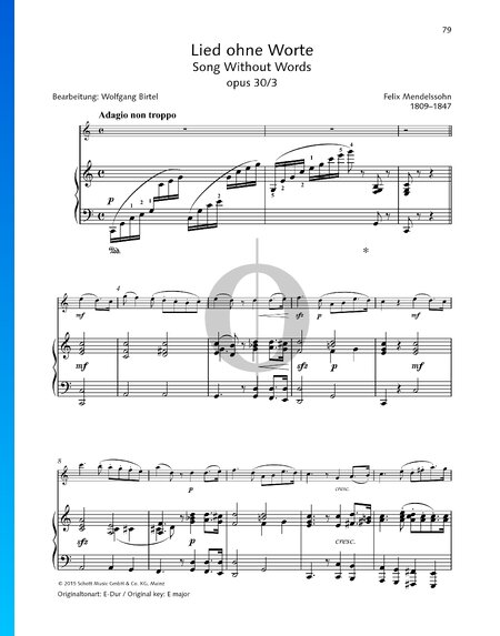Song Without Words, Op. 30 No. 3