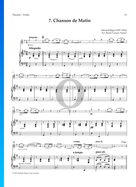 Chanson du matin, op. 15 n° 2