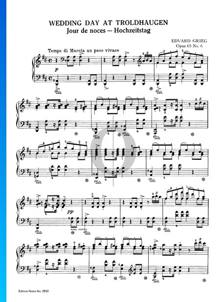Hochzeit auf Troldhaugen, Op. 65 Nr. 6