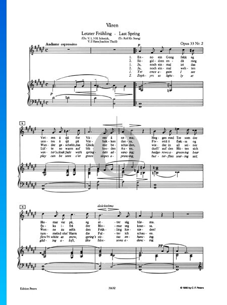 Frühling, Op. 33 Nr. 2 (Våren)