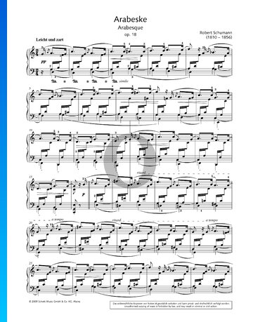 Arabesque, Op. 18 Sheet Music