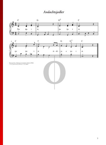 Andachtsjodler Musik-Noten