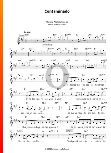 Contaminado Sheet Music