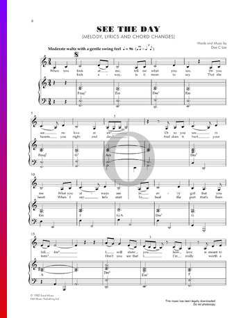 See The Day Sheet Music
