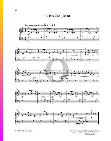 It's Cool, Man Sheet Music