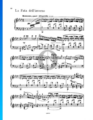 Aschenbrödel, Op. 97: Die Winterfee Musik-Noten