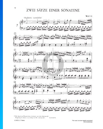 Sonatina in F Major, WoO 50 Sheet Music