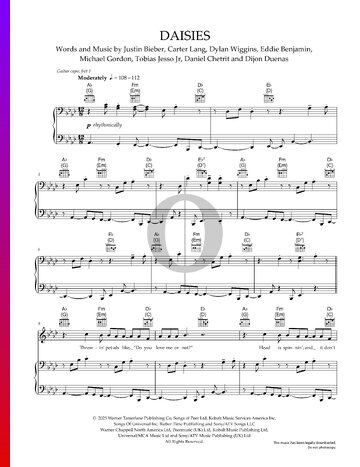 Daisies Sheet Music