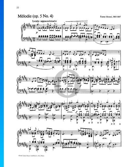 Mélodie, Op. 5 No. 4