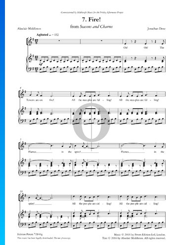 Fire! Musik-Noten
