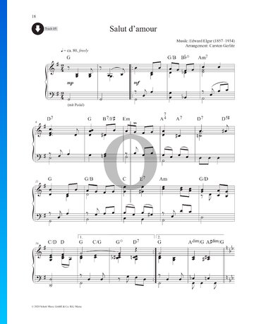Liebesgruß (Salut d'Amour), Op. 12 Musik-Noten