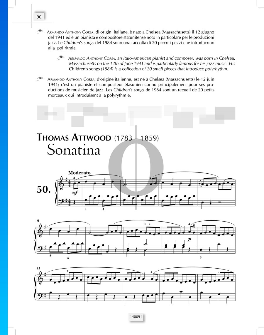 Sonatina Sheet Music (Piano Solo) - OKTAV