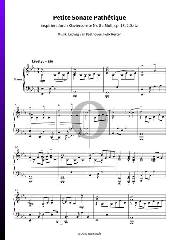Petite Sonate Pathétique: No. 2 Spartito