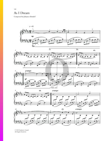 As I Dream Sheet Music