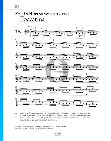 Toccatina Musik-Noten