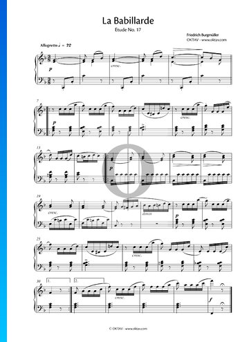 La Babillarde, Op. 100 No. 17 Sheet Music