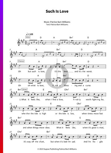 Such Is Love Sheet Music