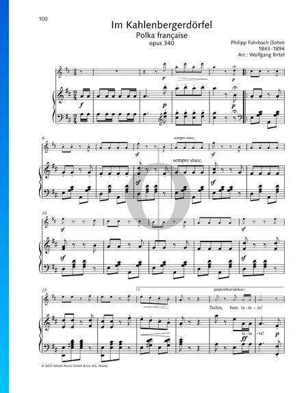 Im Kahlenbergerdörfel, Op. 340