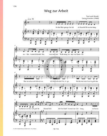 Weg zur Arbeit Sheet Music