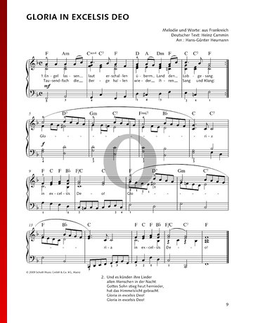 Gloria in excelsis Deo Sheet Music
