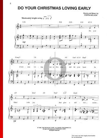 Do Your Christmas Loving Early Sheet Music