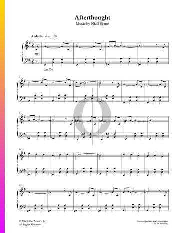 Afterthought Sheet Music