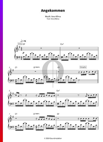 Angekommen Sheet Music